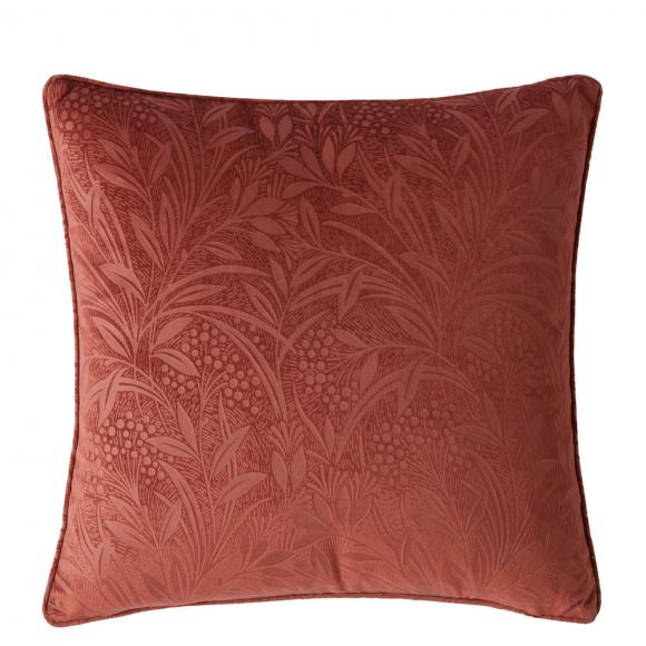 Laura Ashley Barley Embossed Cushion Terracotta