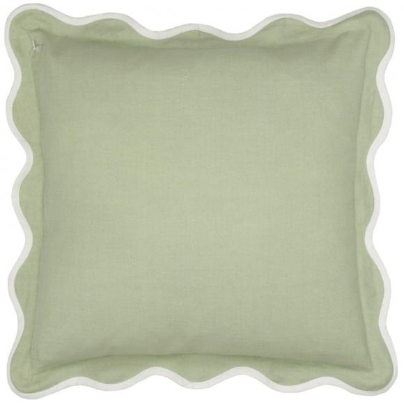 Sanderson Adele Floral Embroidered Cushion Cover Sage