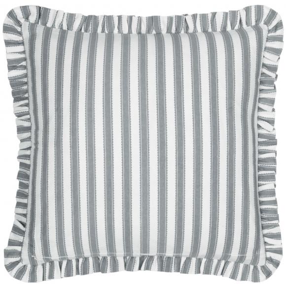 Sanderson Sessile Leaf Ruffle Cushion Flax