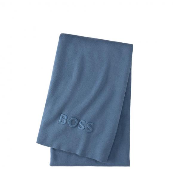 Boss Home Bold Logo Throw Denim