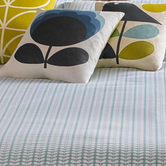 Orla Kiely Tiny Stem Duck Egg In Fashion Duvet Covers At Seymour S Home