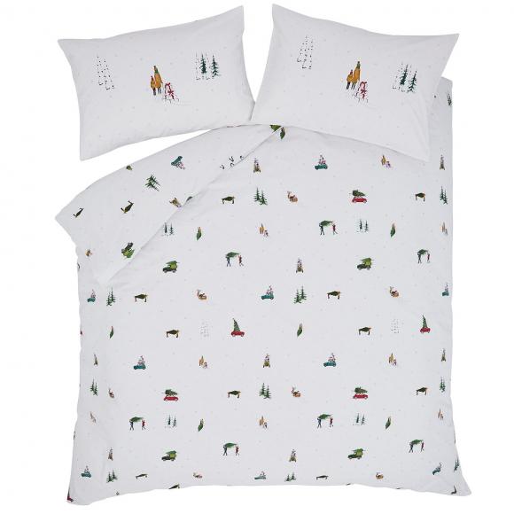 sophie allport christmas cotton duvet cover set