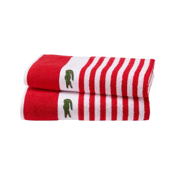 Lacoste Friendly Towel Rouge in Towels