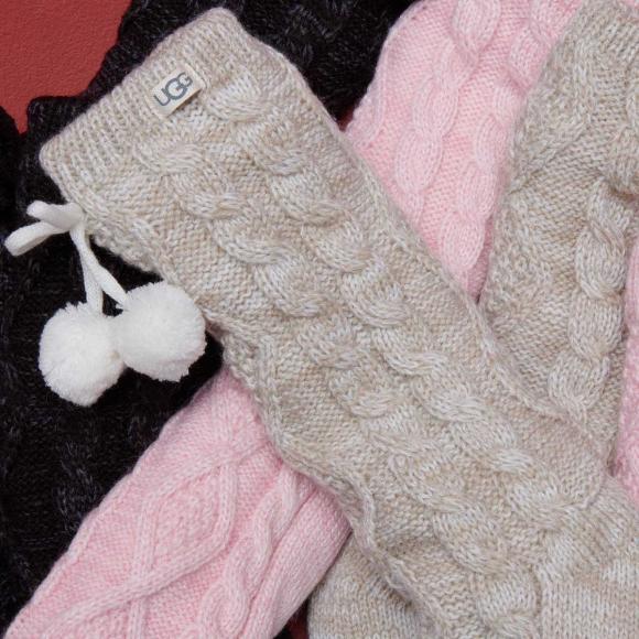 UGG Pom Home Seymour\'s Crew Cream | Socks Lined Socks Fleece in Pom
